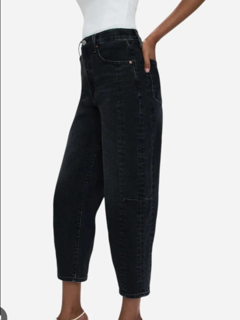 pistola Black Cropped Ankle Jeans